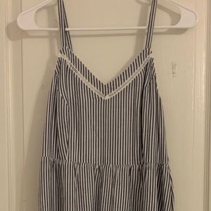 Old Navy blue and white striped dress